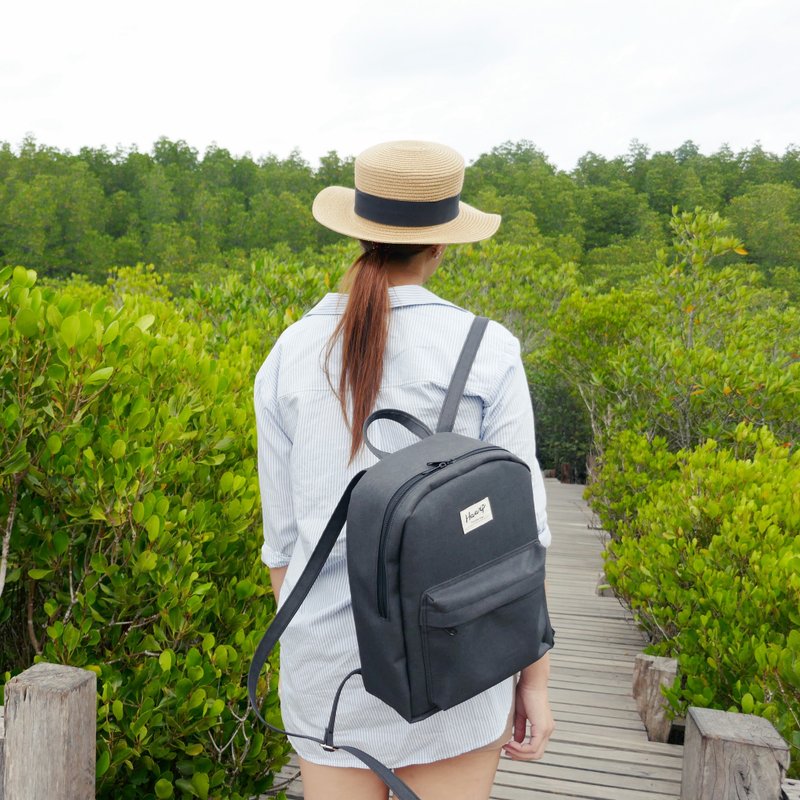 NORMAL DAY PACK GreyBlack - 后背包/双肩包 - 聚酯纤维 黑色