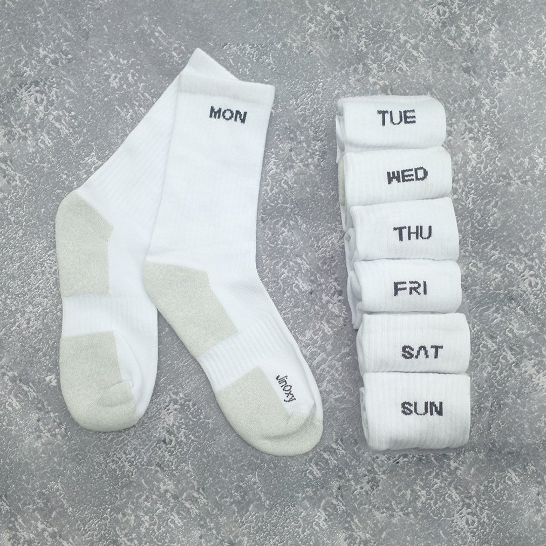 【JinOxy 极奥】COP Daily Socks 铜日常中筒袜(7双) - 袜子 - 棉．麻 
