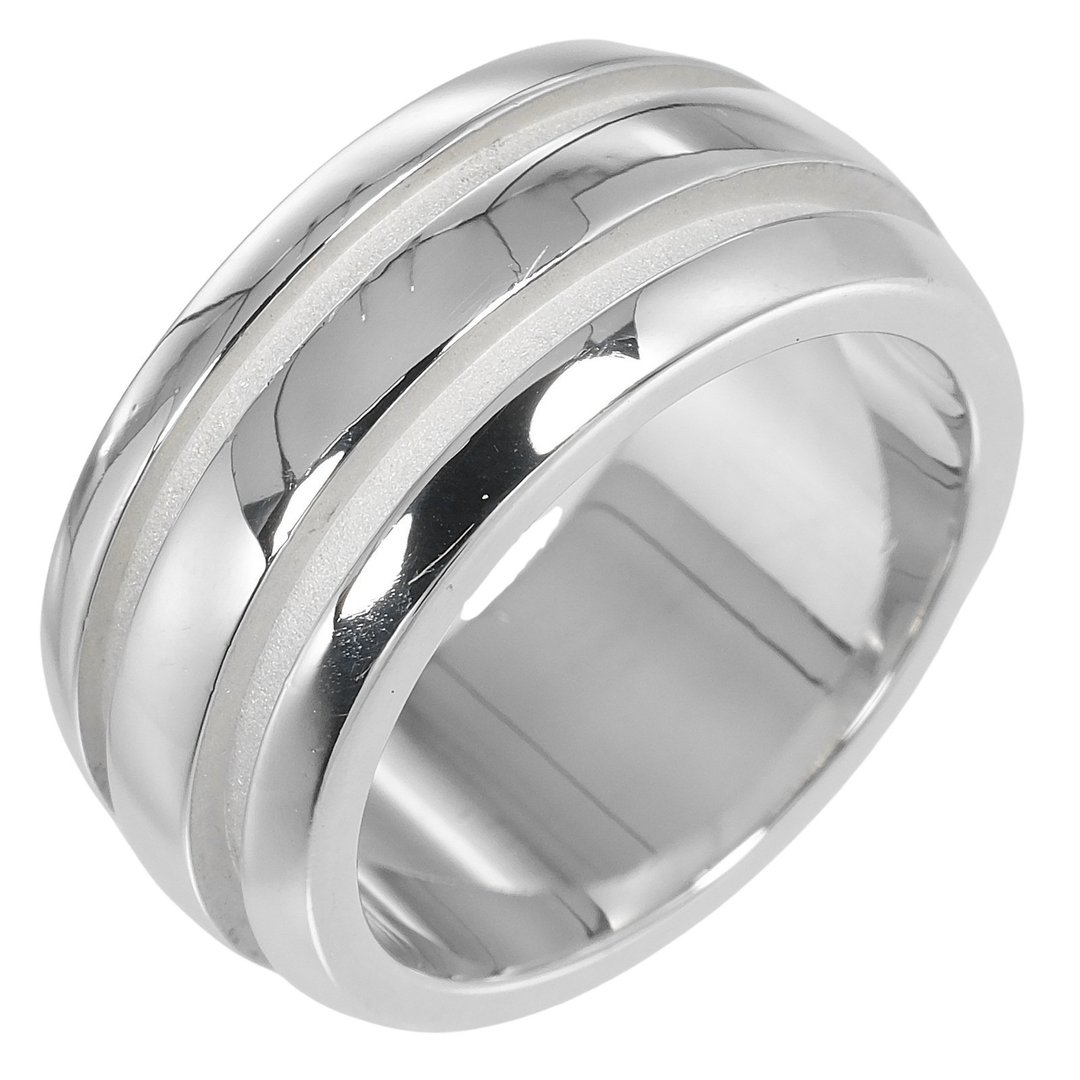 【日本直送】蒂芙尼 TIFFANY&Co. Atlas Grooved Double Line 11.5号 戒指 银 925 约 9.53g 【二手】 - 戒指 - 银 银色
