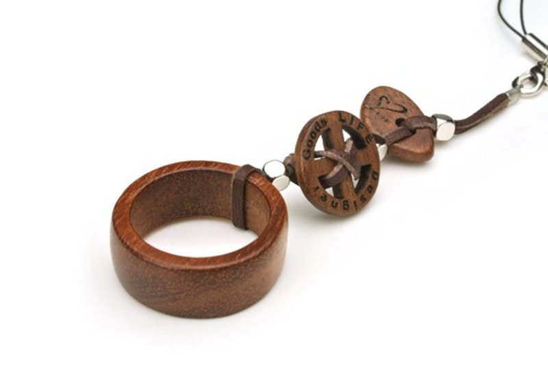 Smartphone accessories Ring strap 03 - 挂绳/吊绳 - 木头 