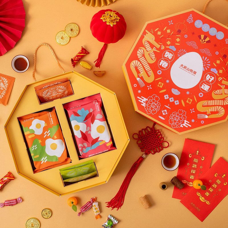 【大武山牧场 X 游山茶访】 悦舞龙年 蛋卷礼盒 - 零食/点心 - 新鲜食材 