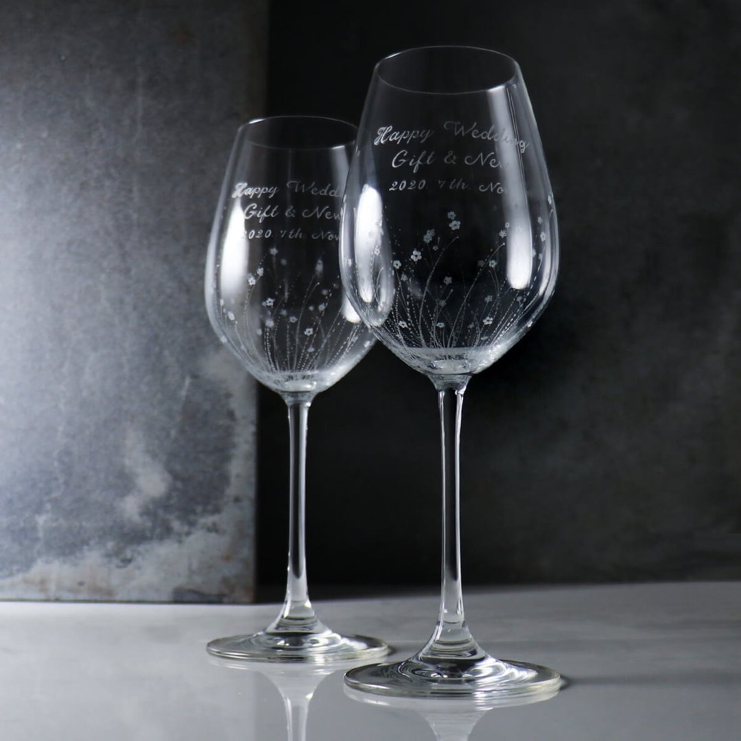 (一对价)465cc【秘密花园婚礼专用】德国SPIEGELAU铂金级水晶对杯 - 酒杯/酒器 - 玻璃 灰色