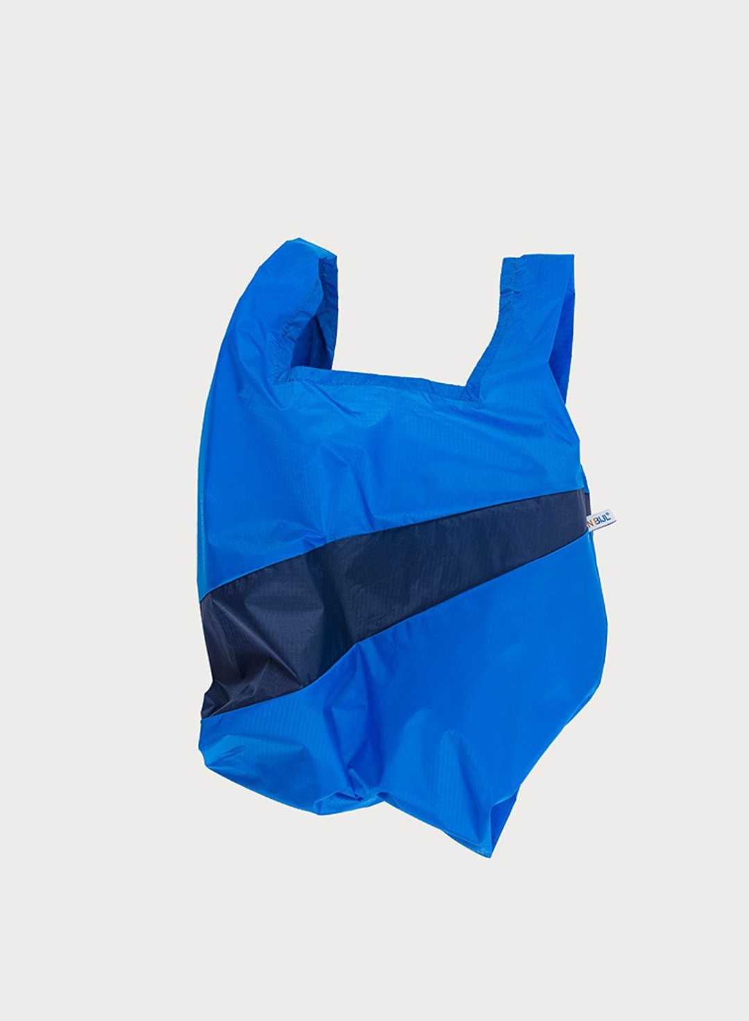 Shopping Bag, Blue & Navy, MEDIUM 防泼水轻量提袋 蓝/深蓝 中 - 手提包/手提袋 - 尼龙 蓝色