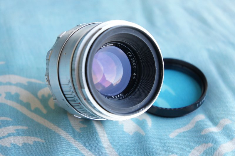 Helios-44 58mm f/2 镜头适用于 M39 Zenit 白色！ 8片刀片 - 相机 - 其他材质 
