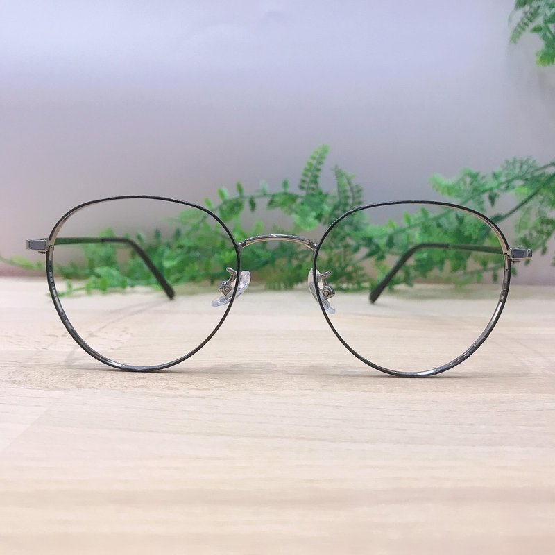 站内最高等级UV420滤蓝光0度眼镜│限量黑银配色钛合金金属框W77 - 眼镜/眼镜框 - 其他金属 黑色