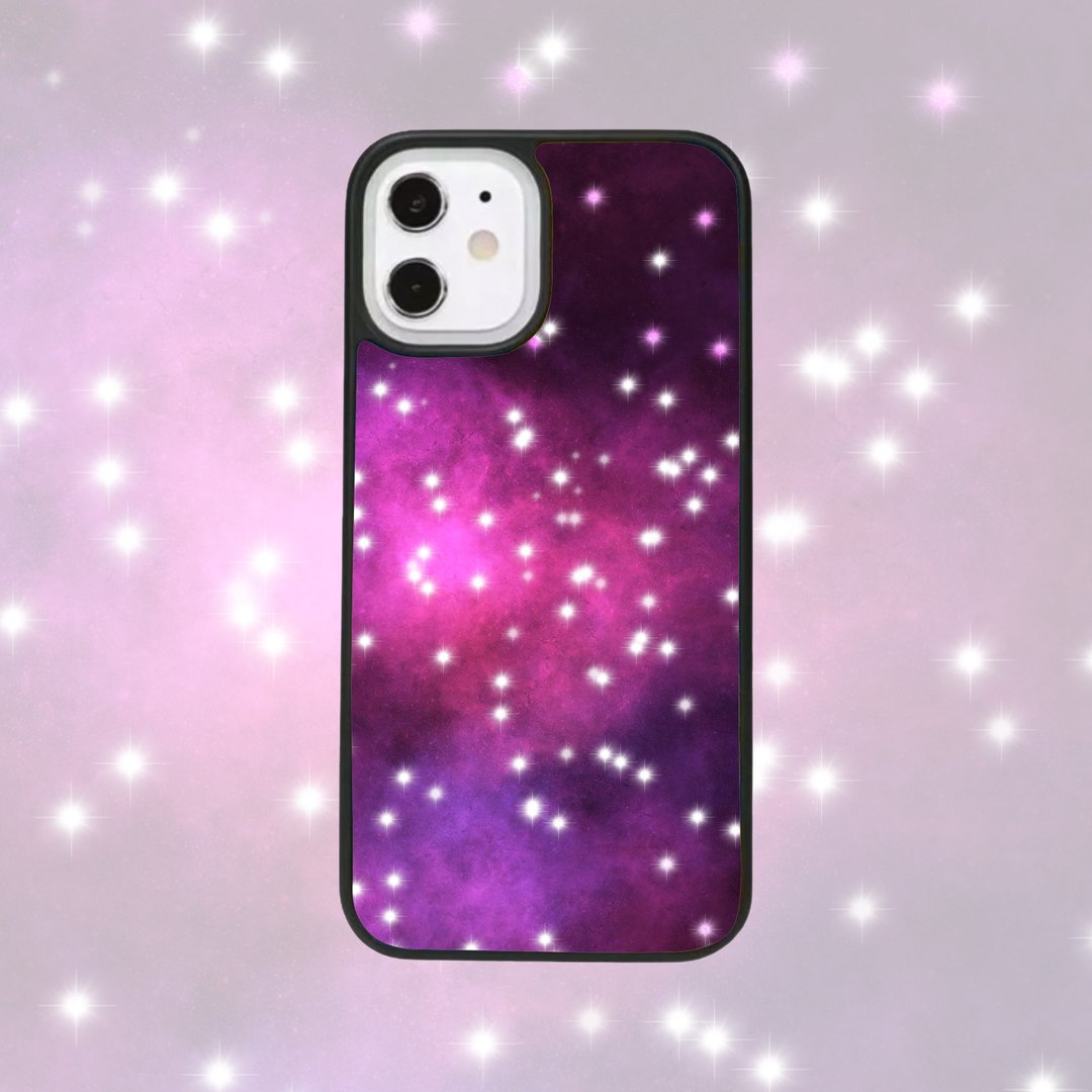 客制手机壳 iPhone 14 13 12Pro手机壳三星 太空 星系 星云 Star - 手机壳/手机套 - 塑料 黑色
