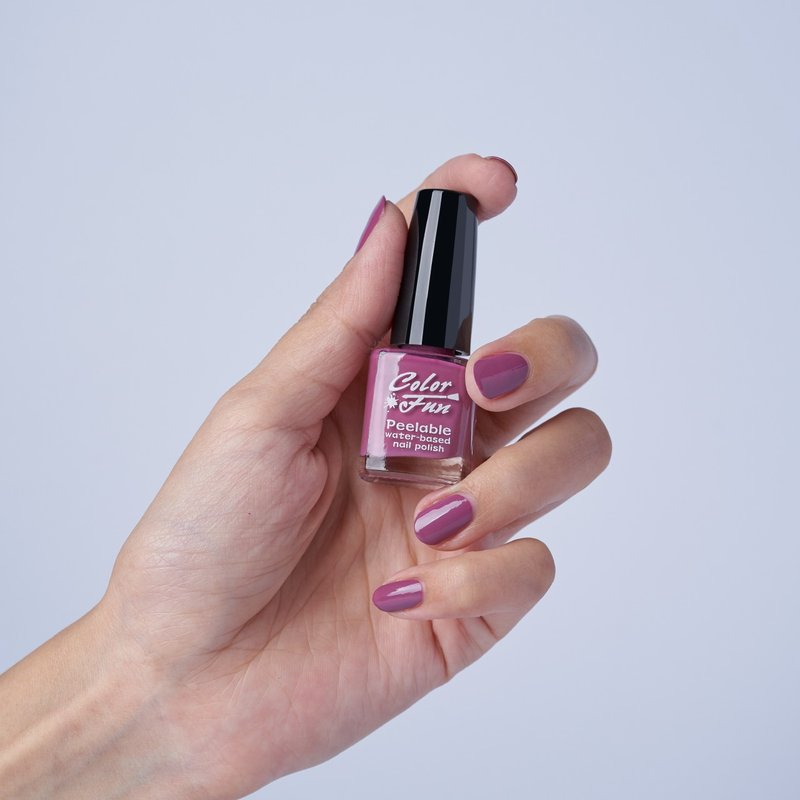 【爱玩色创意馆】Color Fun可剥式水指彩-PL008 一日彩妆美学 - 指甲油/指甲贴 - 其他材质 紫色