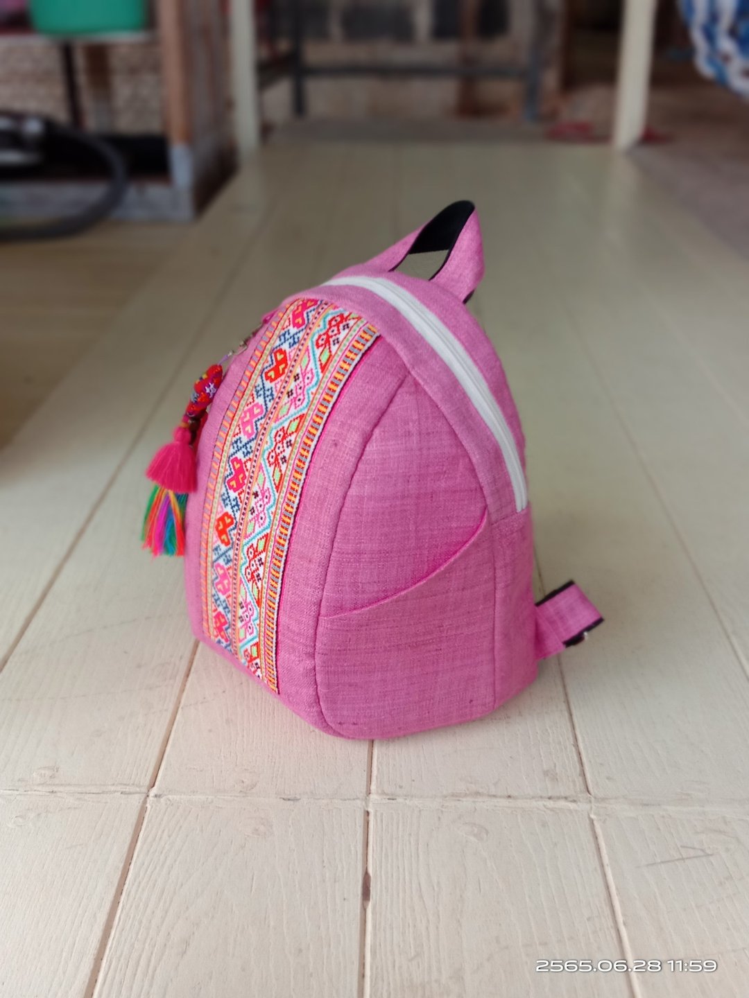 Backpack Pink turtleneck backpack - 后背包/双肩包 - 其他材质 粉红色
