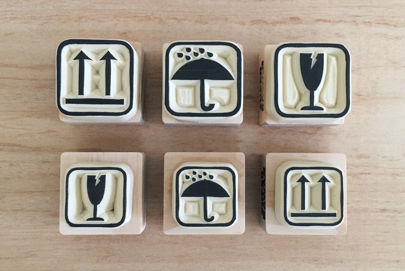 【手刻印章】包装实用小章 - 印章/印台 - 橡胶 