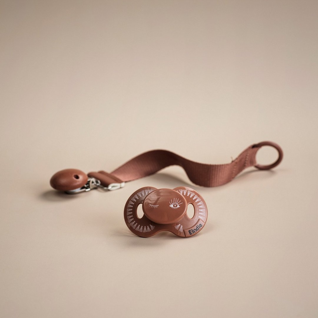 【瑞典ELODIE DETAILS】时尚安抚奶嘴组 - Burned Clay Eye - 奶瓶/奶嘴 - 硅胶 咖啡色