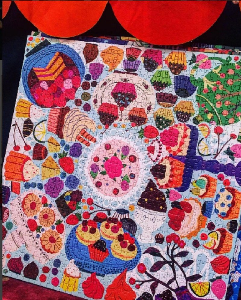 eeBoo 1008片拼图-美味糕点 Desserts - 拼图 - 纸 橘色