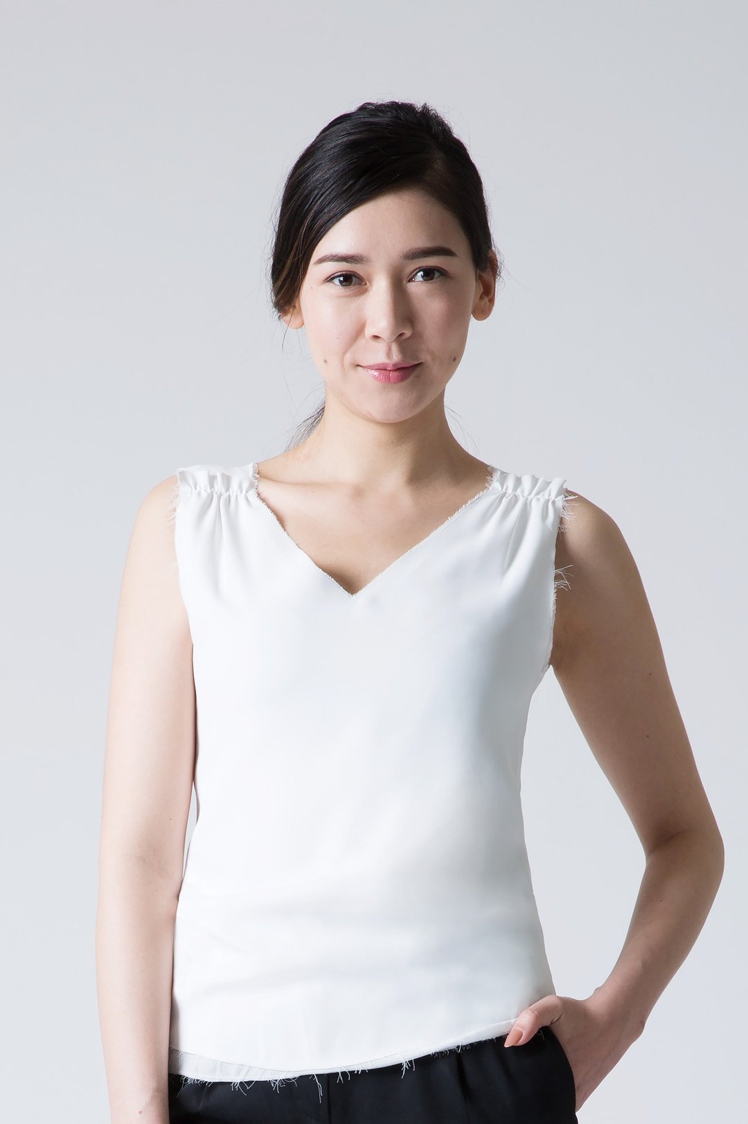 ANGELICA TOP - 女装背心 - 聚酯纤维 白色