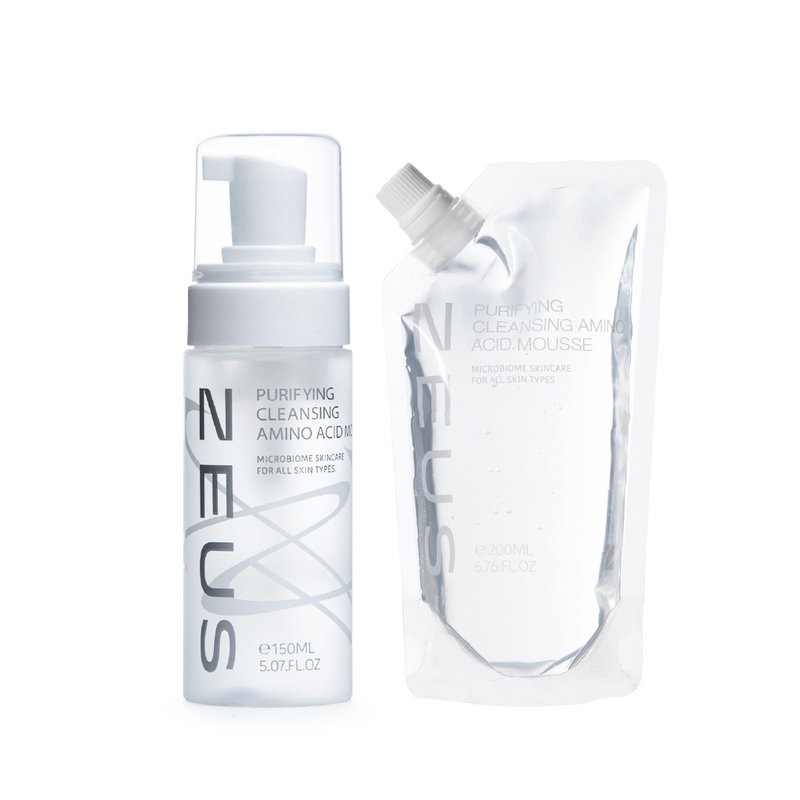 【ZEUS】养肤菌氨基酸洗颜慕斯 150+220ml 超值组合 - 脸部清洁/卸妆用品 - 塑料 