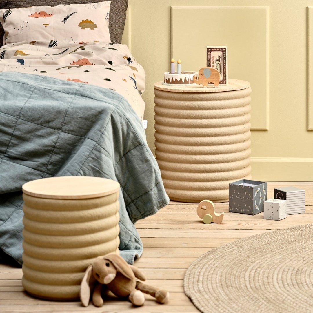 caminoHOME 选品 Caterpillar 再生圆柱收纳边桌茶几/坐凳 玩具收纳 - 其他家具 - 纸 多色