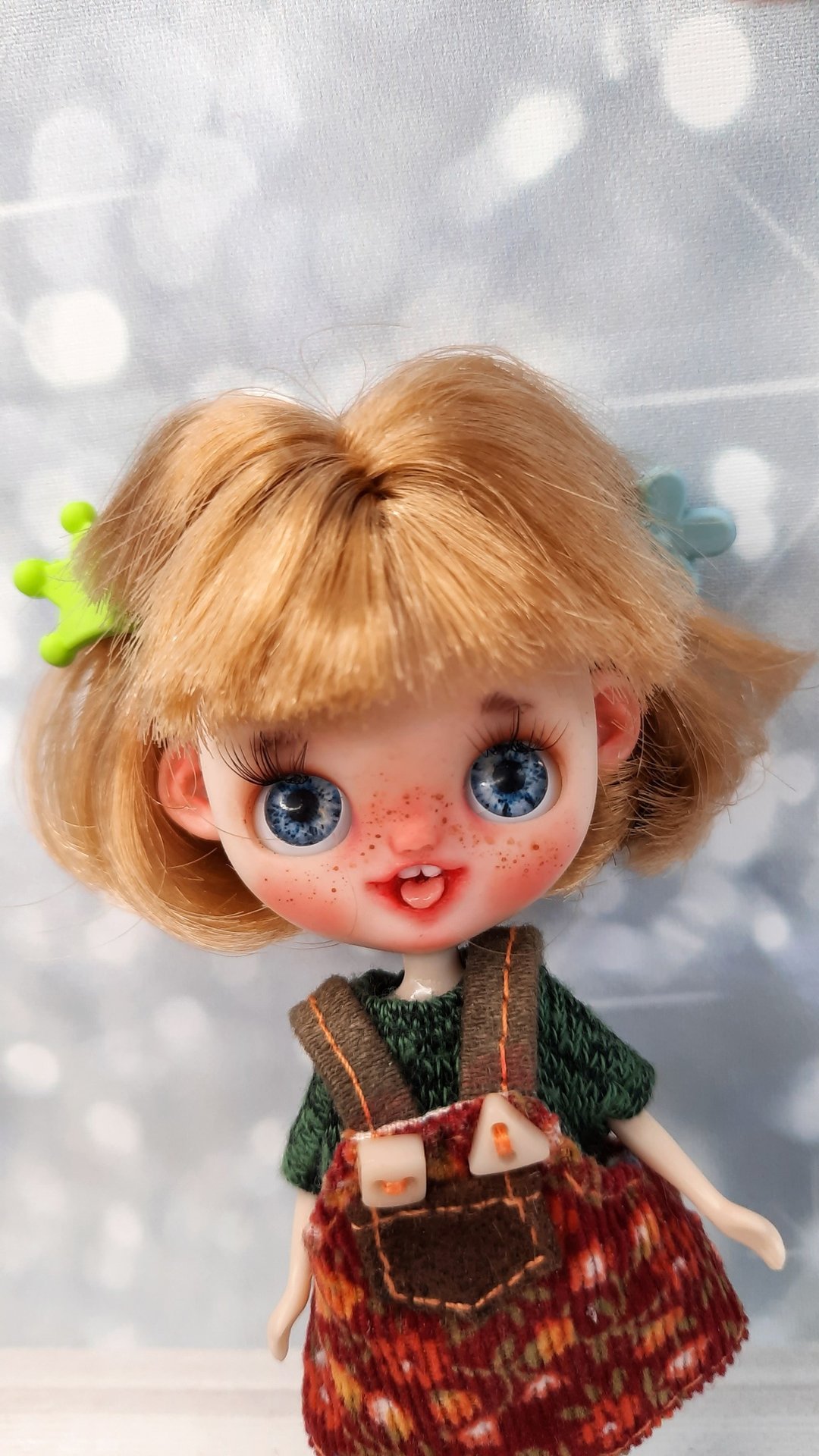 Doll.Custom Petite Blythe/Petite Blythe with ears/OOAK Petite doll/Funny doll - 玩具/玩偶 - 塑料 咖啡色