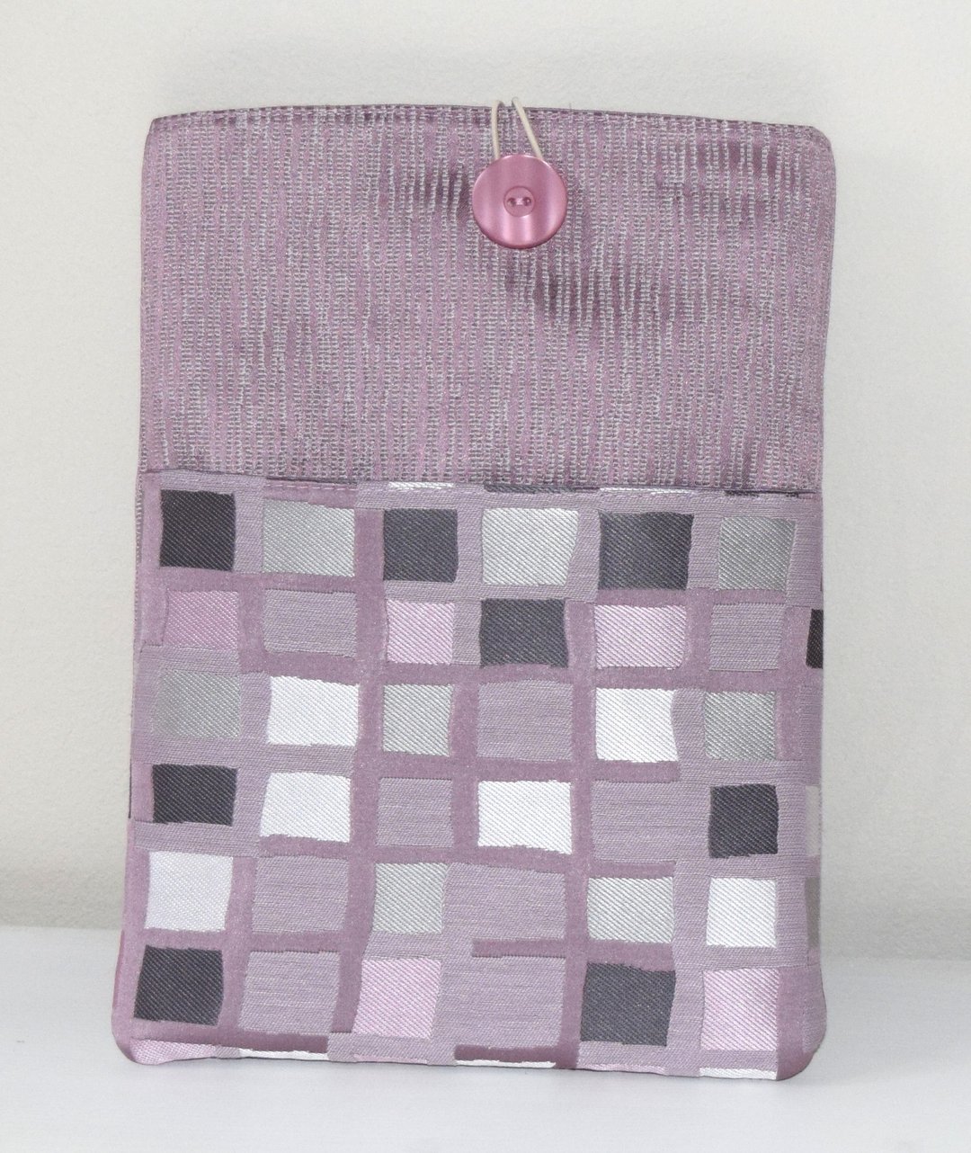 Purple iPad Cover, iPad Case with Pocket, Checked iPad Case, Purple Tablet Case - 平板/电脑保护壳 - 其他材质 紫色