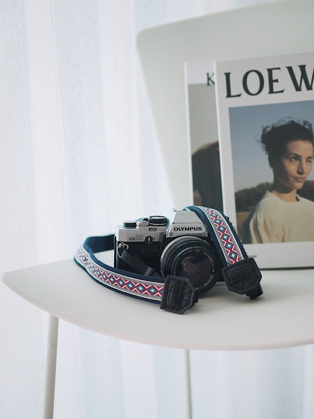 Blue Argyle Style / SMALL SIZE / CAMERA STRAP by YESIDID - 相机背带/脚架 - 人造皮革 蓝色