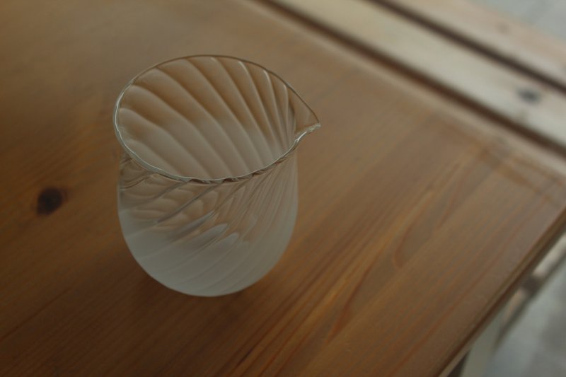 【有好食茶】磨砂螺纹茶海 公道杯 分享杯 270ml - 茶具/茶杯 - 玻璃 透明