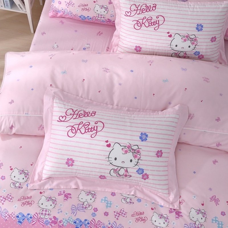 Hello Kitty-经典铺棉厚枕套/对-蝴蝶结(四款) - 寝具 - 棉．麻 
