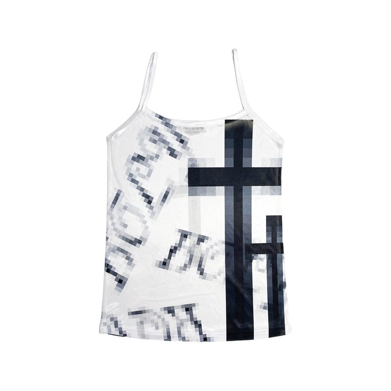 HOLY SLEEVELESS - 女装上衣 - 尼龙 白色