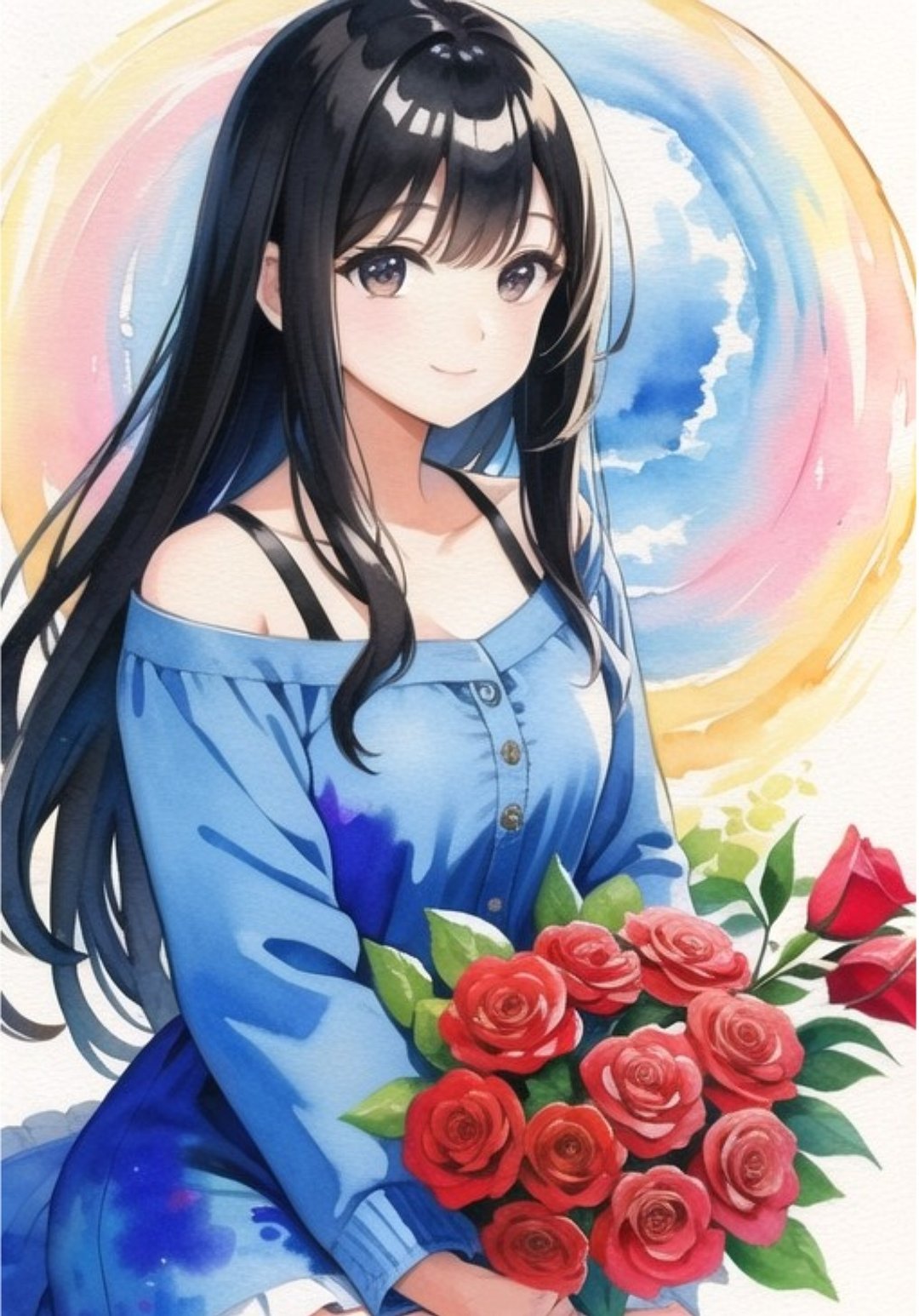 猫咪的花与妳的故事 献给妳的花束 - 贴纸 - 纸 