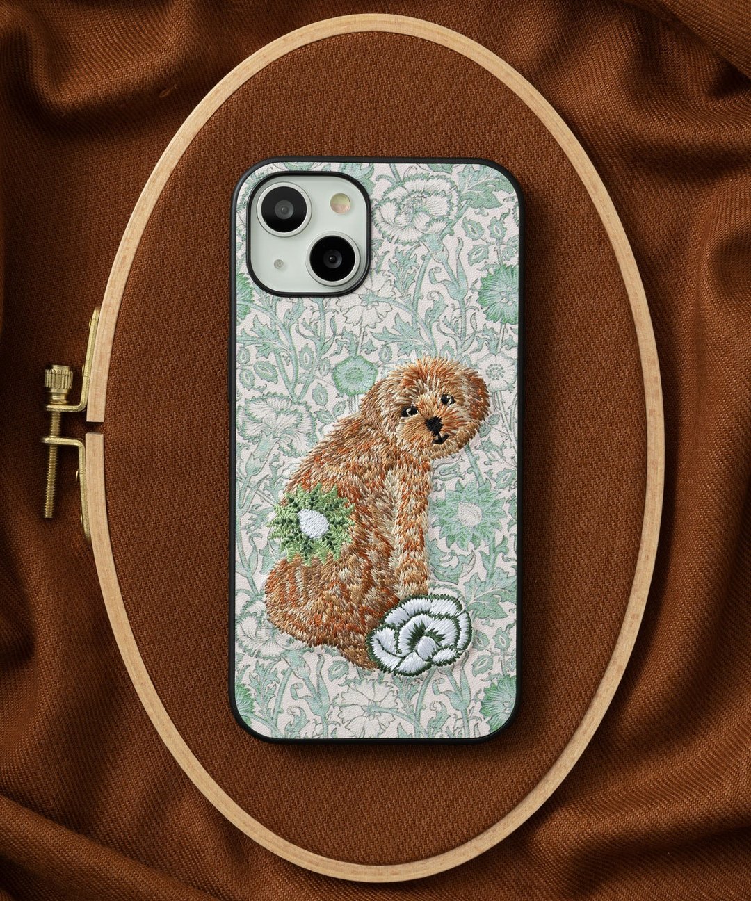 3D 刺绣智慧型手机保护壳 iPhone 7/8/SE（第 2/3 代）PU 皮革 William Morris 猫动物 07:NAG1360 - 手机壳/手机套 - 塑料 多色
