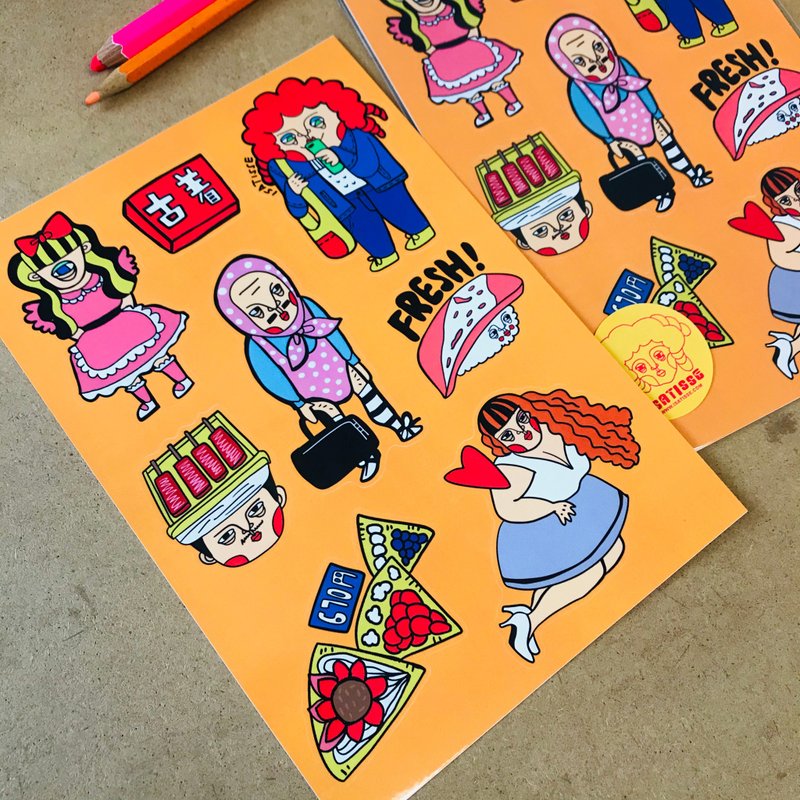 "迷失东京"贴纸 | Isatisse - 贴纸 - 纸 多色