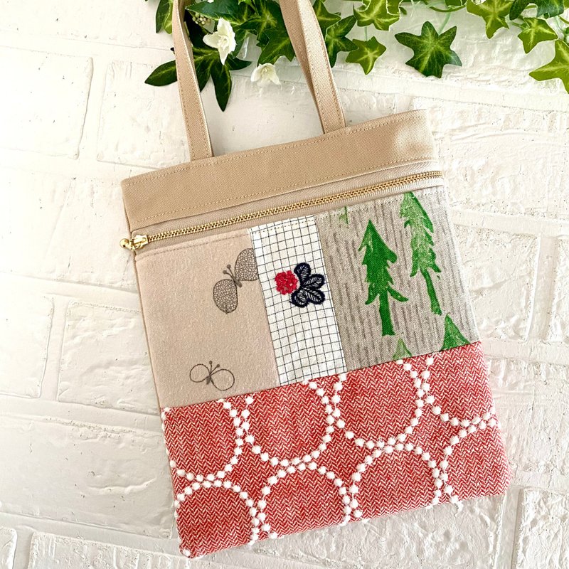 minä perhonen 迷你包 拼接 minaperhonen - 手提包/手提袋 - 棉．麻 