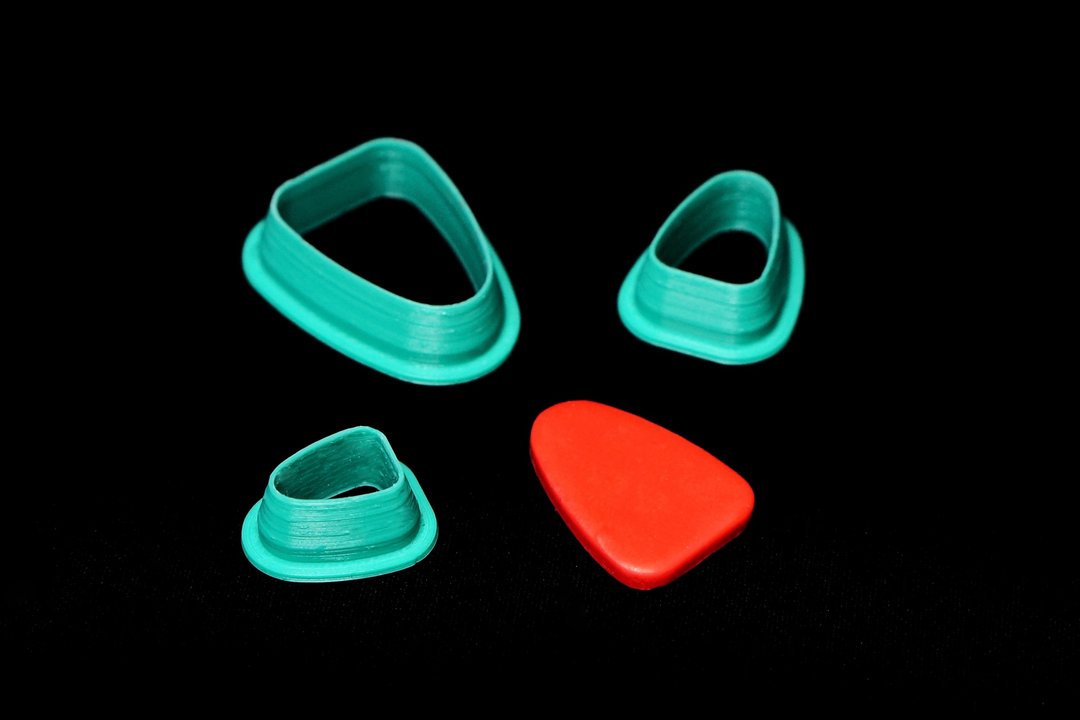 Cutter Cobblestone (Ver.2). Clay Cutter Set. Jewelry tools. Clay cutters set. - 零件/散装材料/工具 - 塑料 