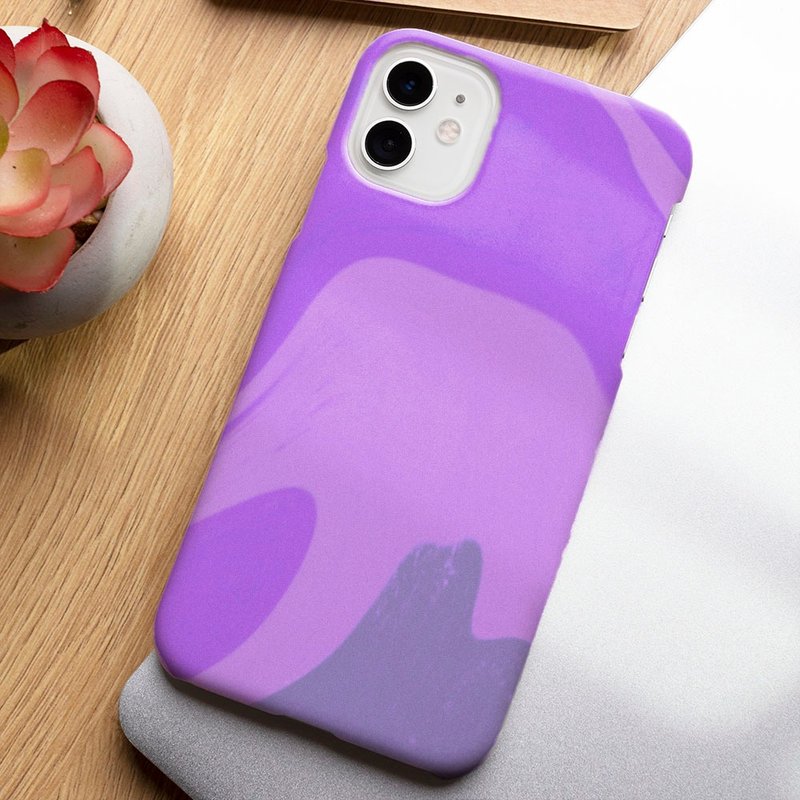 客制手机壳 iPhone 14 13 Pro Matte 复古酿造年份液体3 5蓝紫灰 - 手机壳/手机套 - 塑料 多色