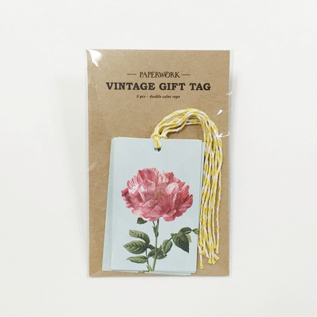 复古礼物吊卡 / 蔷薇 - 包装材料 - 纸 灰色