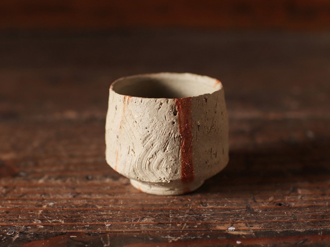 Bizen ware gui-250 - 酒杯/酒器 - 陶 咖啡色