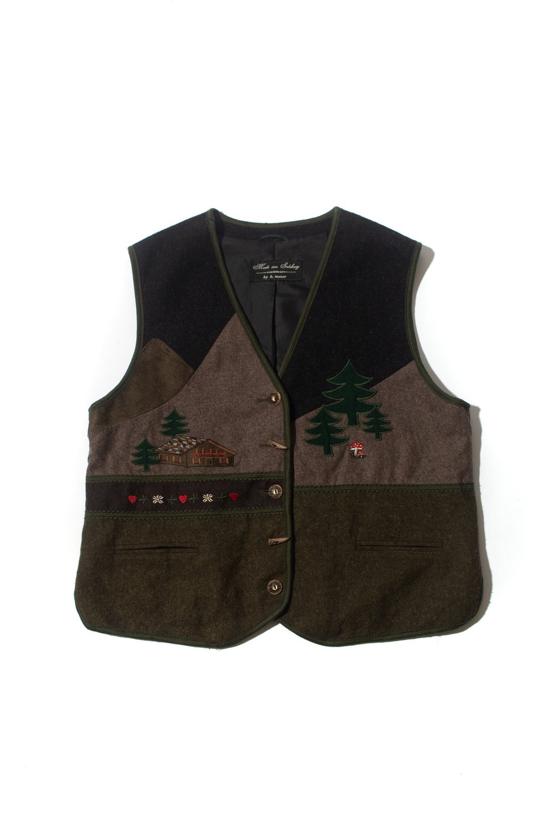 提洛尔羊毛背心.Tyrolean Wool Vest 古着【初恋贩卖所】Vintage - 女装背心 - 羊毛 