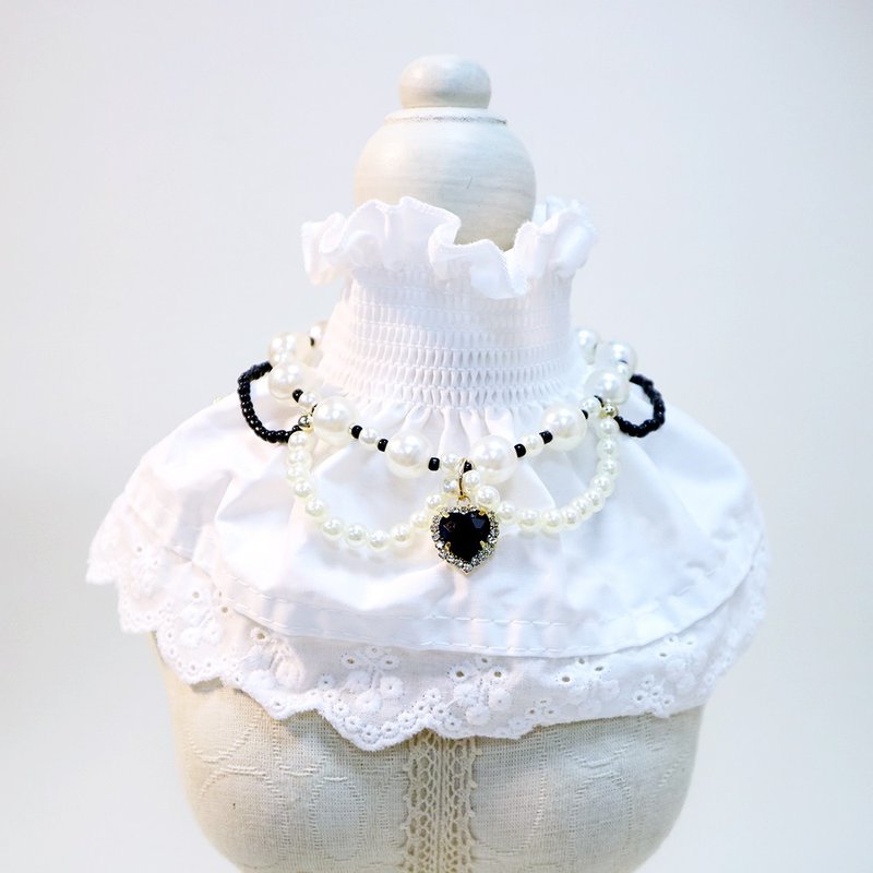 iCICECREAM原创宠物项链-罗马假日 - 项圈/牵绳 - 其他材质 白色