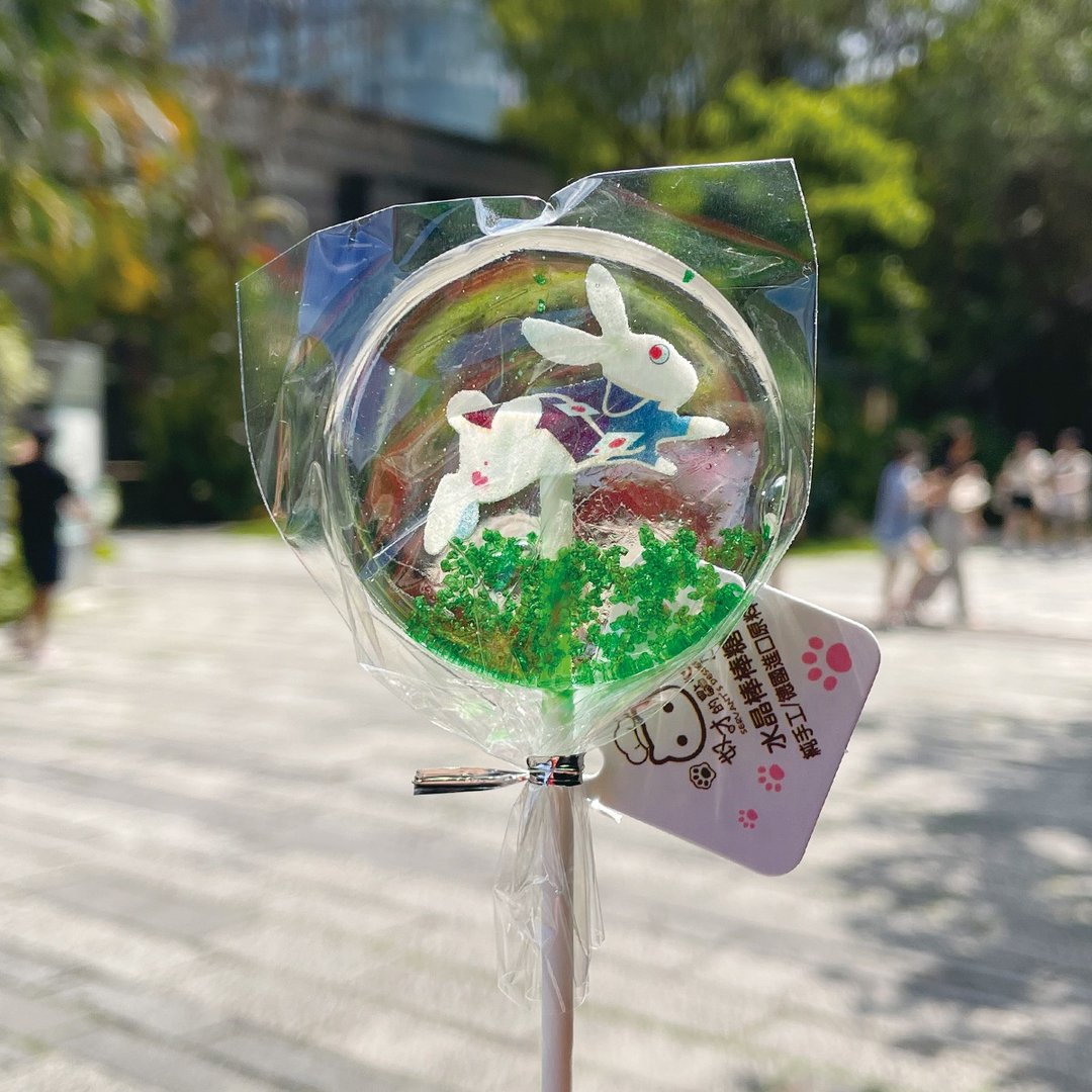 水晶棒棒糖 小白兔 生日 创意 婚礼小物 - 零食/点心 - 新鲜食材 绿色