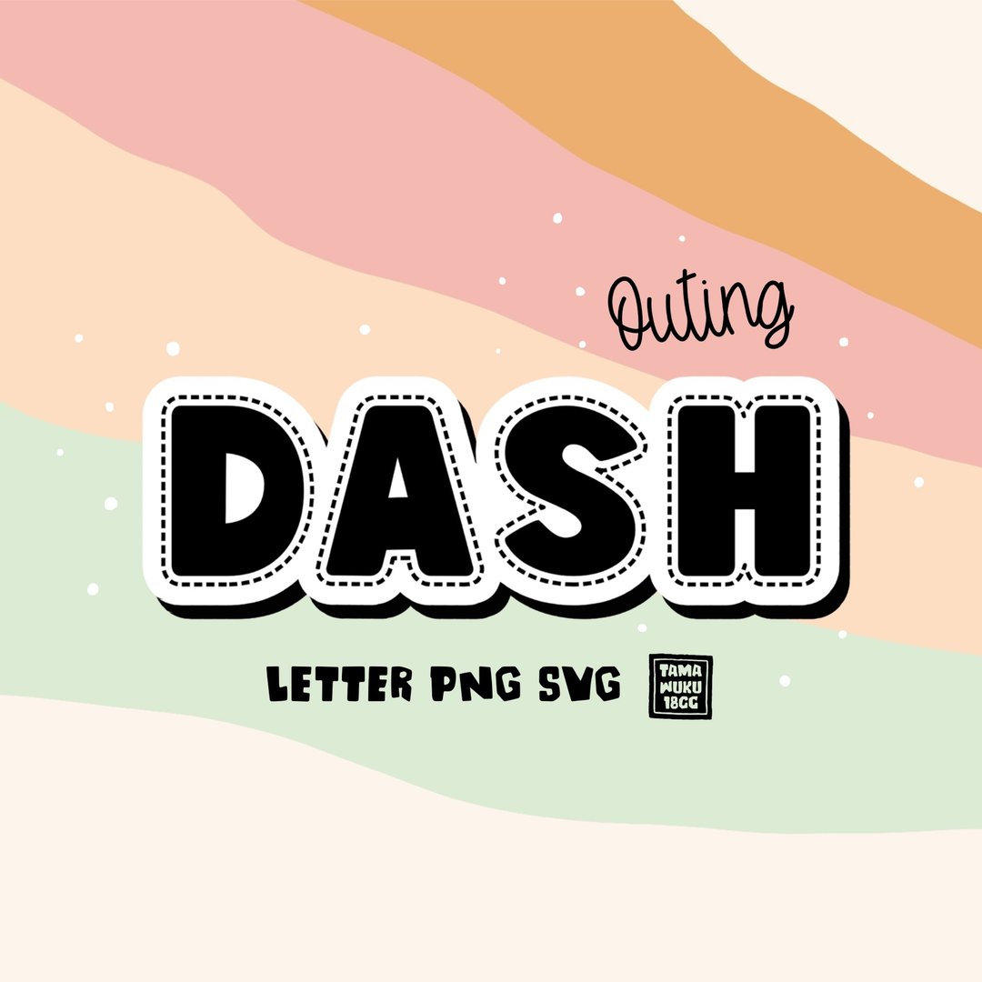 短跑郊游字母 PNG SVG - 其他数码商品 - 其他材质 