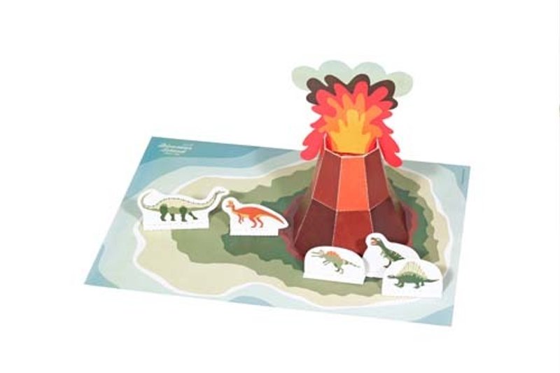 【pukaca手作益智玩具】小剧场系列- 恐龙岛 - 玩具/玩偶 - 纸 多色