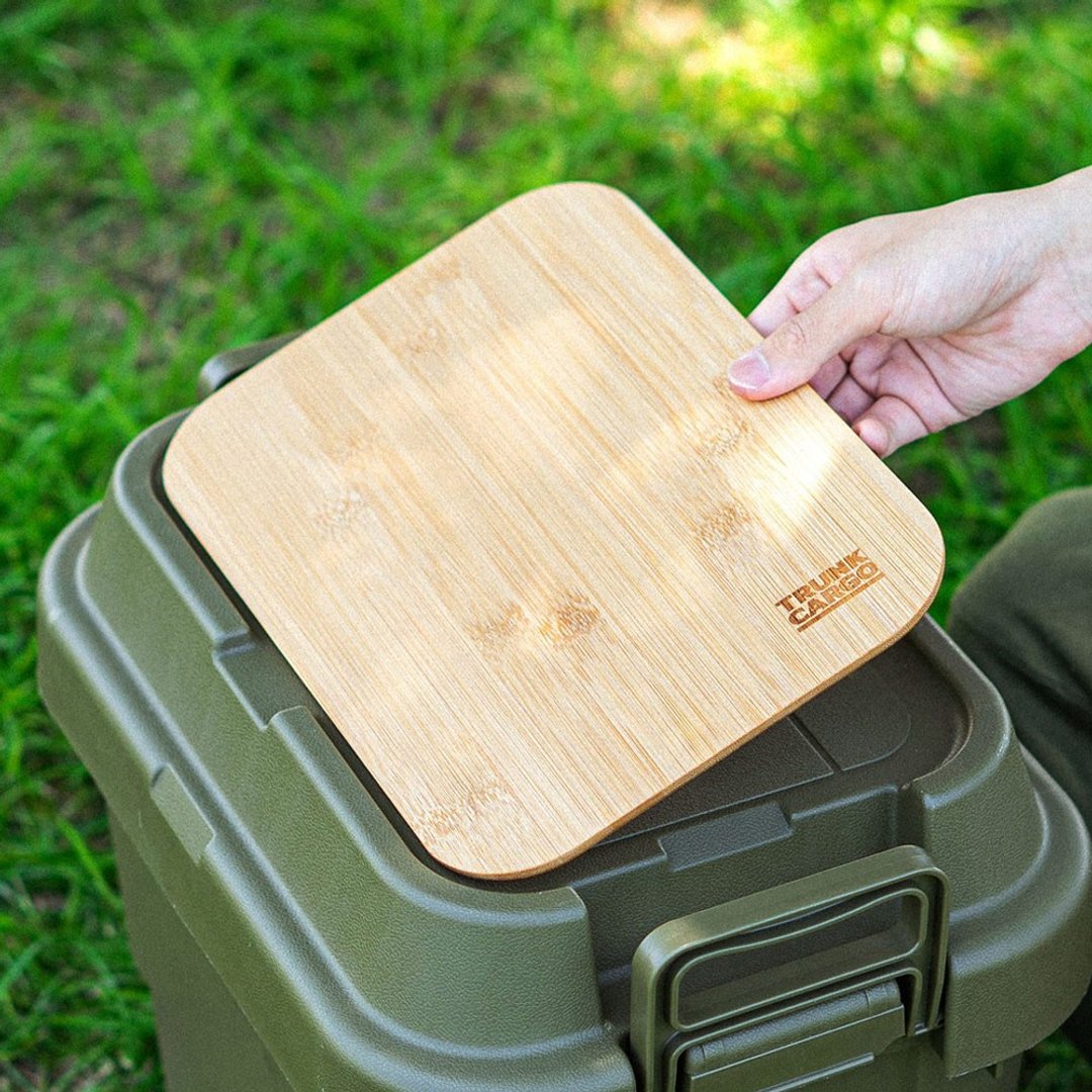日本RISU TRUNK CARGO二代收纳箱专用桌板-深型22L专用 - 收纳用品 - 竹 卡其色