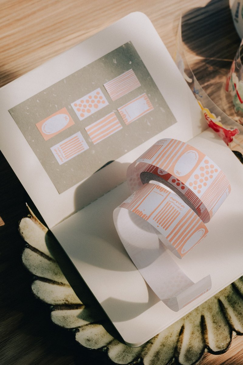 粉色-PaperNote标签贴纸扭蛋 - 纸胶带 - 纸 粉红色