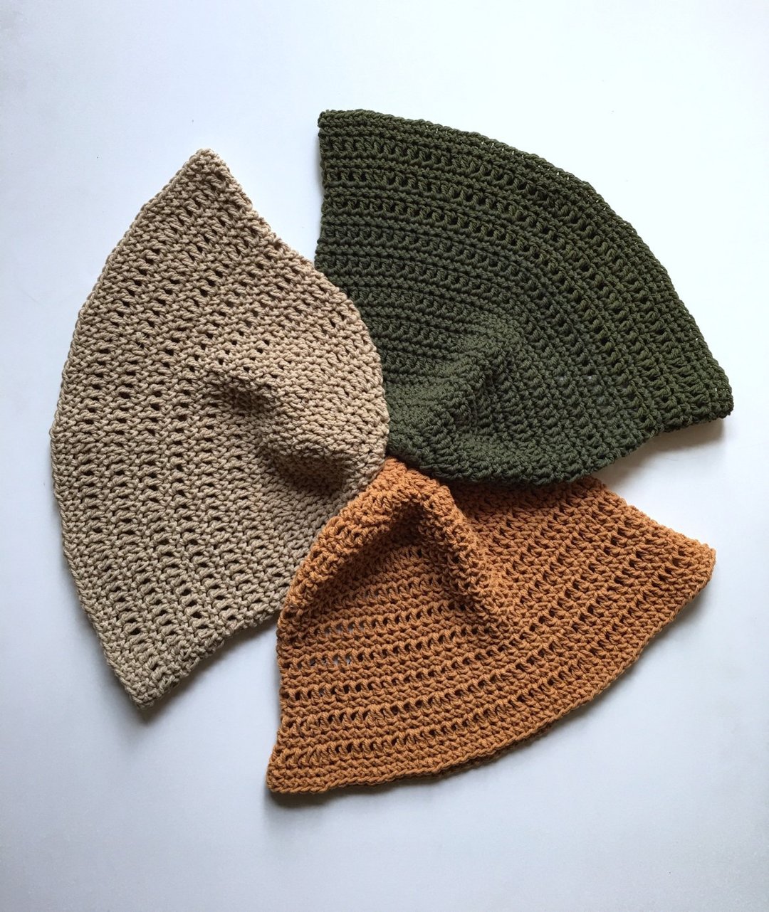 Bucket Crochet Hat - 帽子 - 棉．麻 