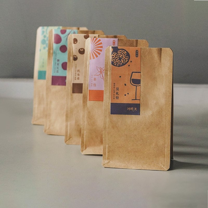 Driver 河野流精品咖啡豆-100g (精选四入套组) - 咖啡 - 新鲜食材 咖啡色