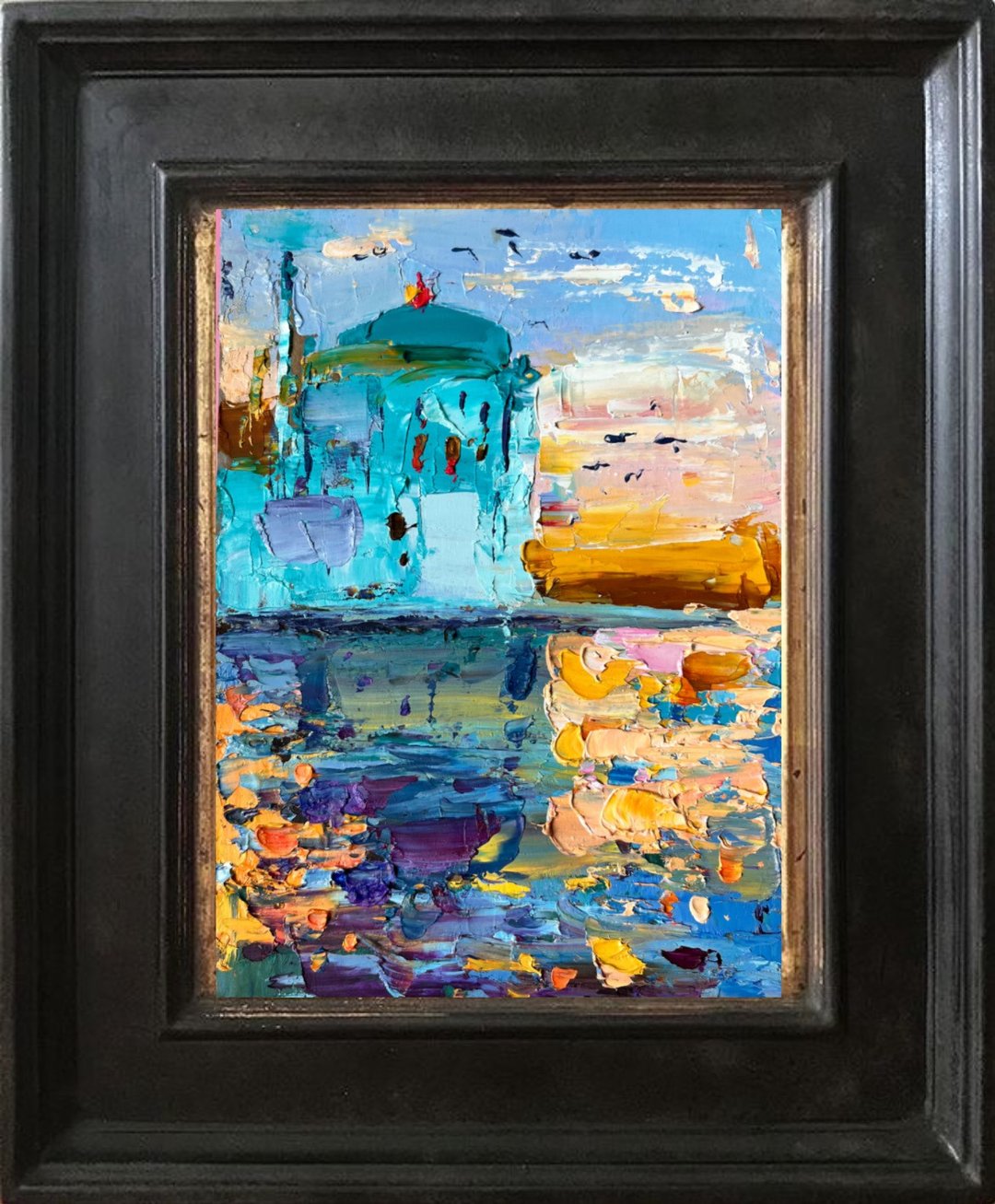Istanbul Türkiye Painting Original Art Impasto Artwork - 海报/装饰画/版画 - 其他材质 多色