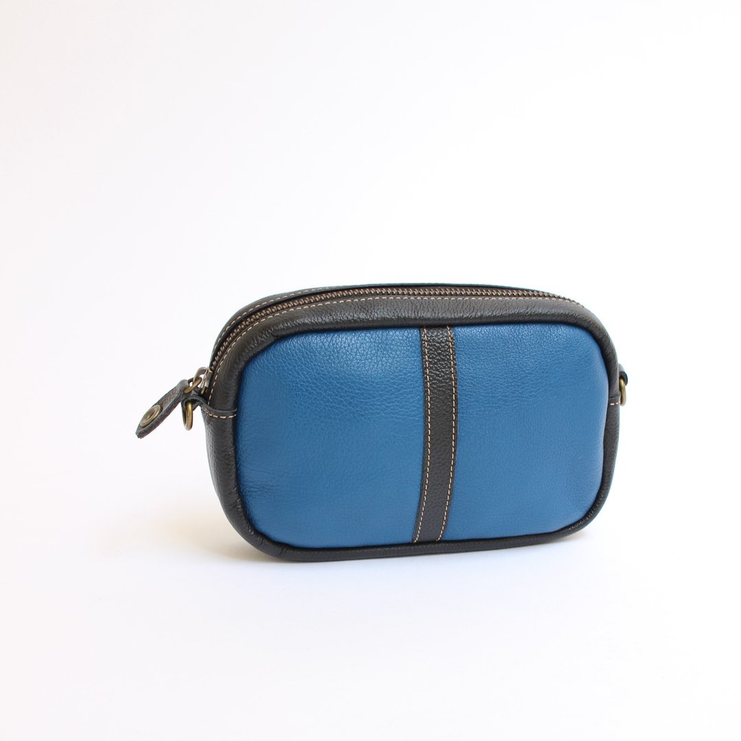Made-to-order leather / shoulder pouch - 侧背包/斜挎包 - 真皮 黑色