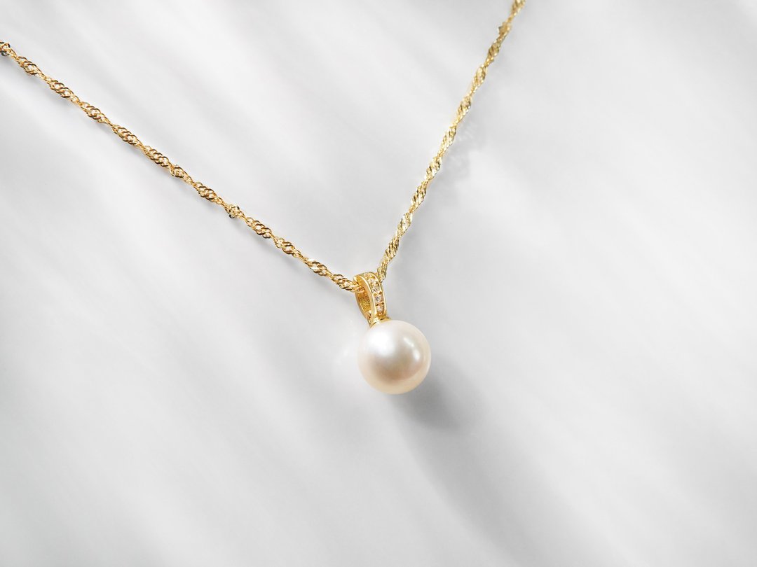 寻梦 |  天然淡水珍珠Pearl / 金银链 / 单件款 | 天然珍珠项链 - 项链 - 珍珠 多色