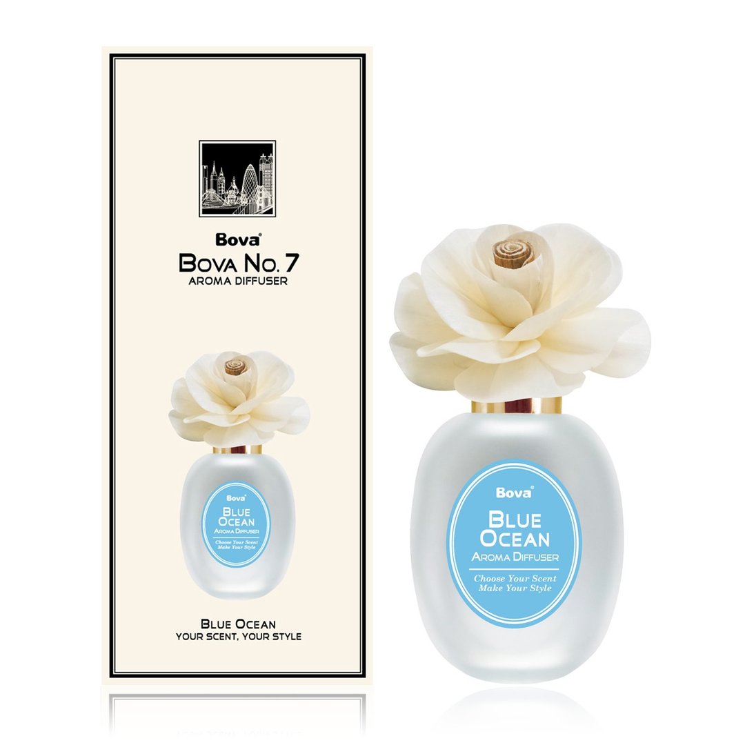 【官方现货】法柏Bova  扩香瓶 花漾No.7 蔚蓝海岸 100ml - 香薰/精油/线香 - 其他材质 白色