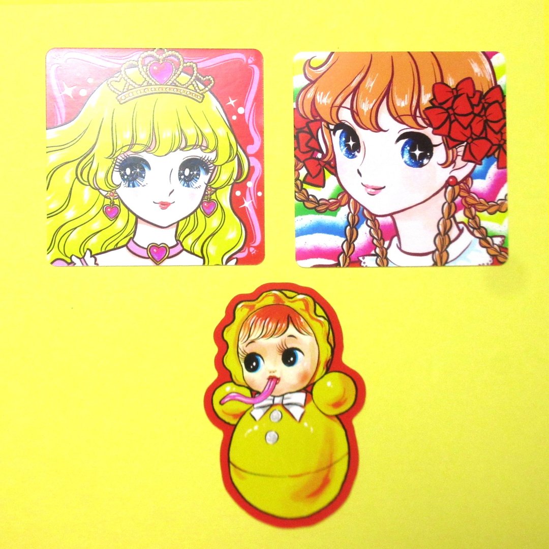 OMAKEBOSHI STICKER｜赠品星乐园｜女孩与玩具 - 贴纸 - 纸 