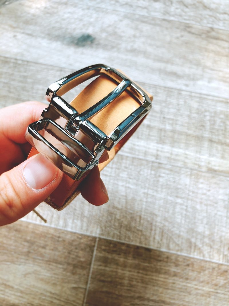 意大利植鞣革 真皮皮带 原色 专属烫金/压印 安心出货 SOP - 皮带/腰带 - 真皮 多色