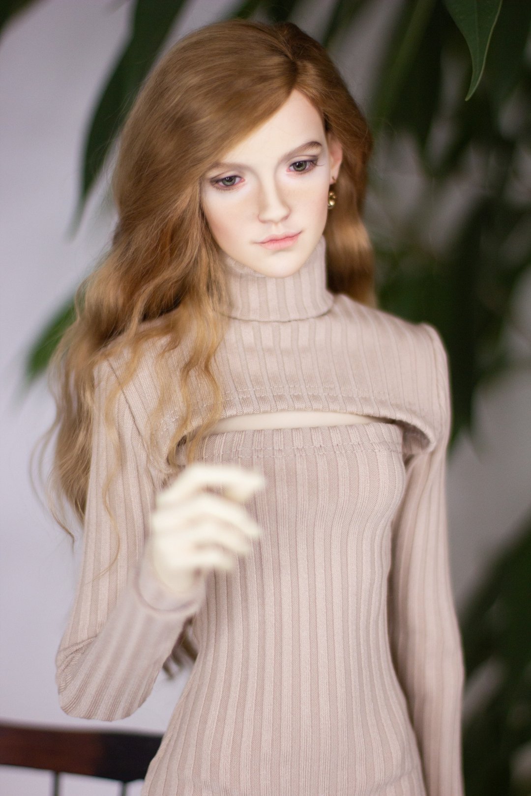 Bjd娃娃女式连衣裙(Dollstown doll)65CM SD - 其他 - 亚麻 卡其色