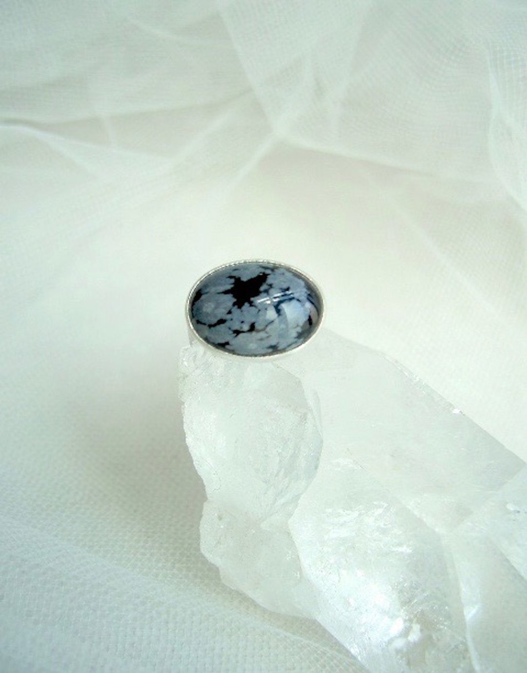 Obsidian Ring No. 13 - 戒指 - 宝石 黑色