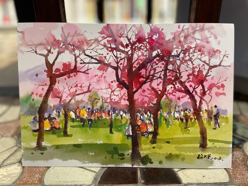 日月潭系列 樱花树下 - 其他 - 纸 多色